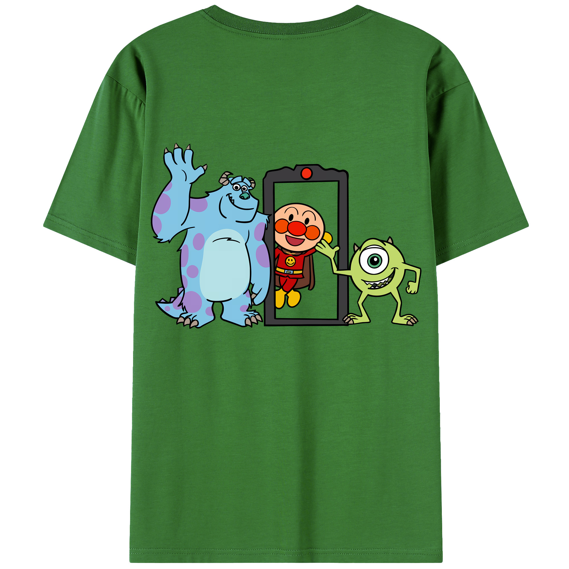 （画像用） アンパンマン Anpanman レディース半袖Tシャツ(バックプリント)